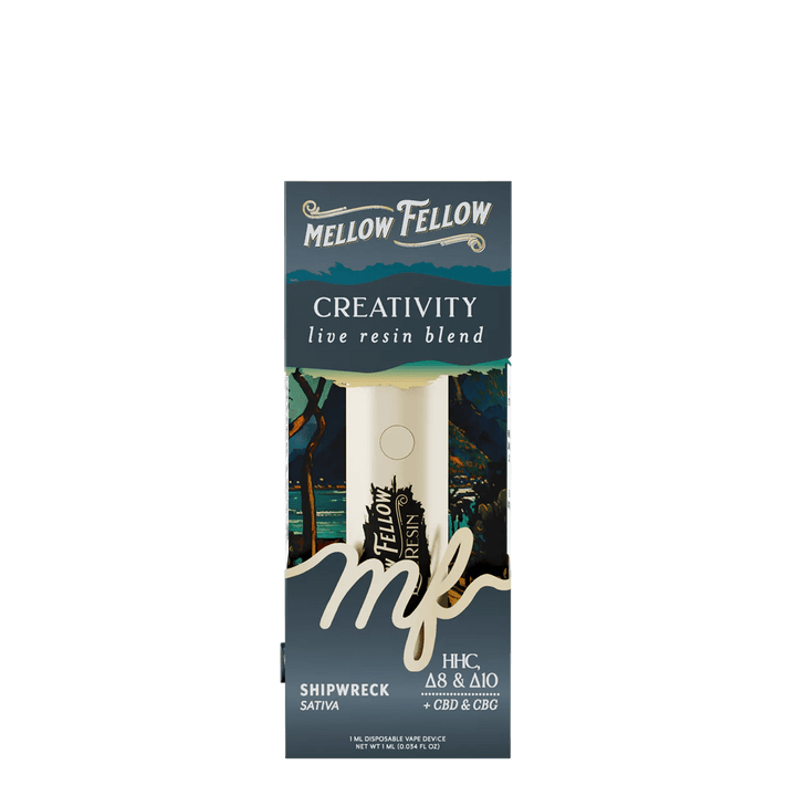 Creativity Blend - Destination: Rio De Janeiro - Live Resin 1ml Disposable Vape - Shipwreck (Sativa) - Mellow Fellow