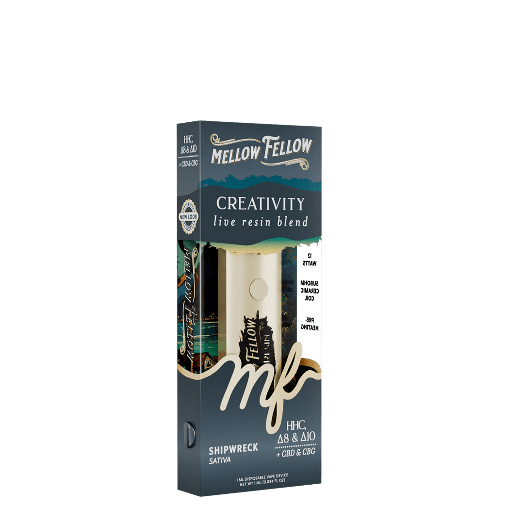 Creativity Blend - Destination: Rio De Janeiro - Live Resin 1ml Disposable Vape - Shipwreck (Sativa) - Mellow Fellow