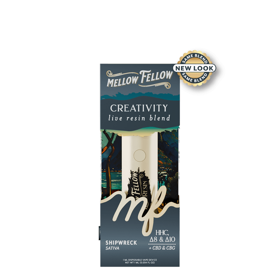 Creativity Blend - Destination: Rio De Janeiro - Live Resin 1ml Disposable Vape - Shipwreck (Sativa) - Mellow Fellow