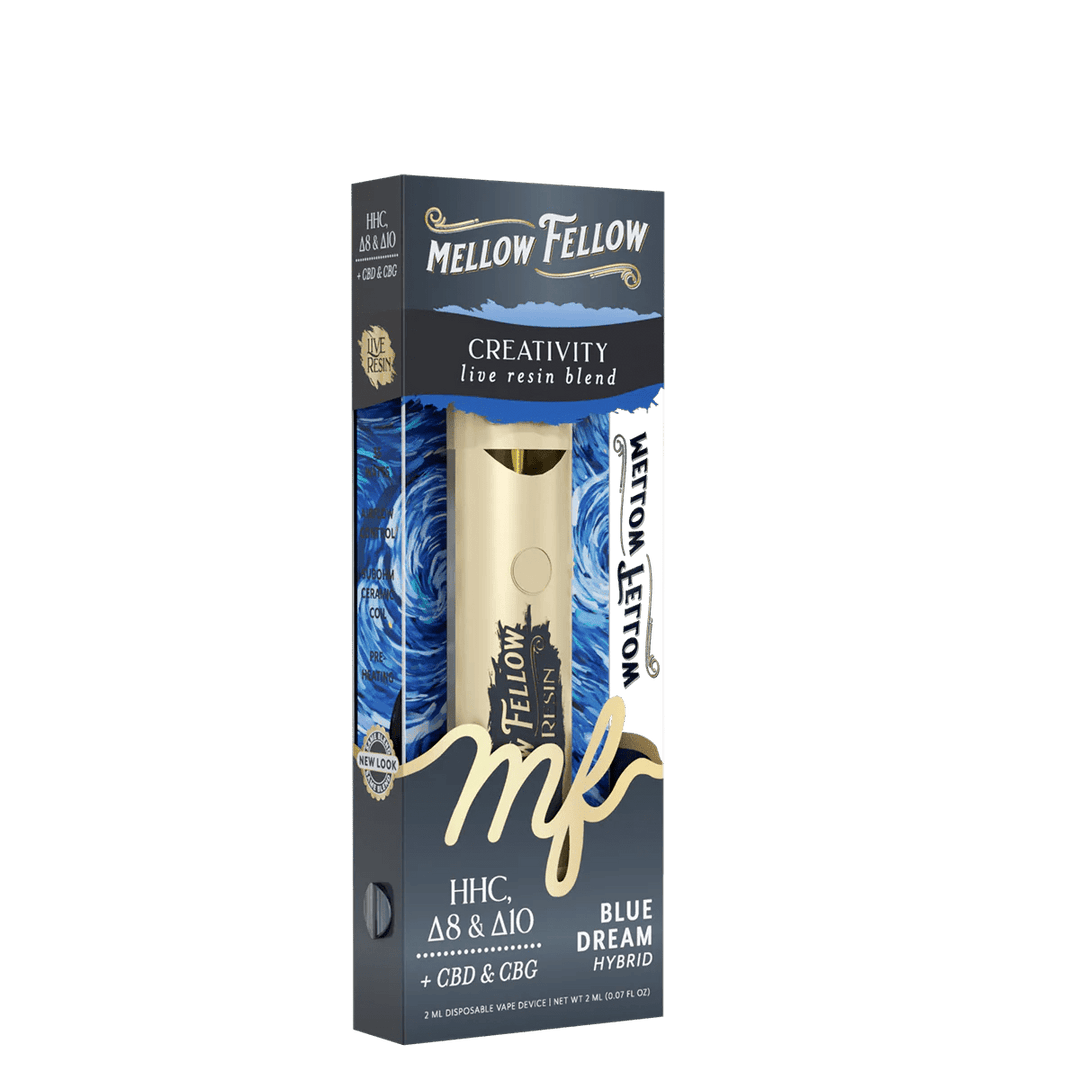 Creativity Blend 2ml Live Resin Disposable Vape - Blue Dream (Hybrid) - Mellow Fellow