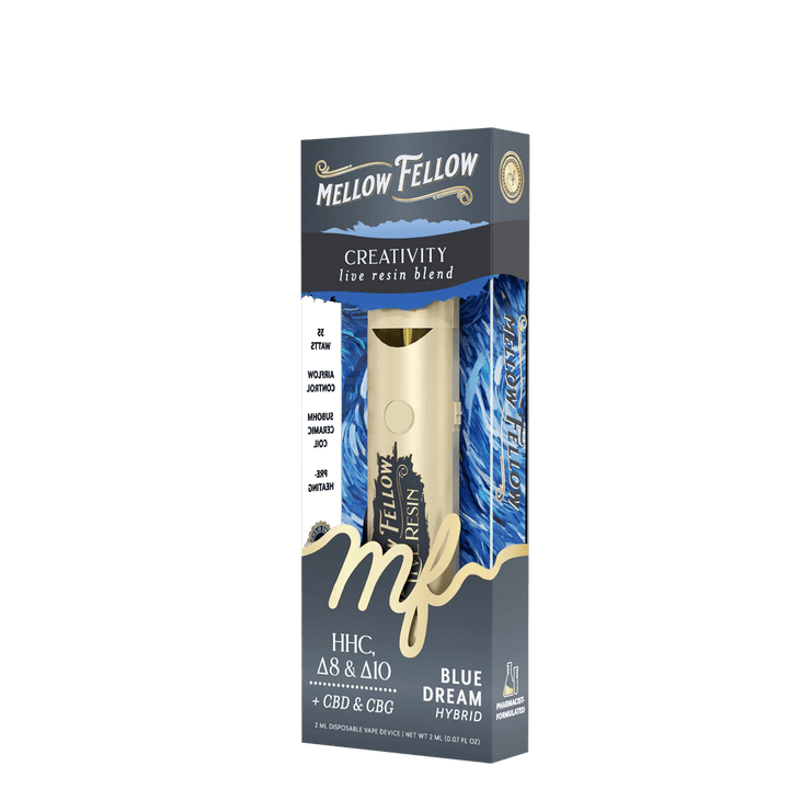 Creativity Blend 2ml Live Resin Disposable Vape - Blue Dream (Hybrid) - Mellow Fellow