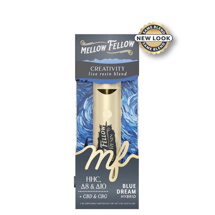 Creativity Blend 2ml Live Resin Disposable Vape - Blue Dream (Hybrid) - Mellow Fellow