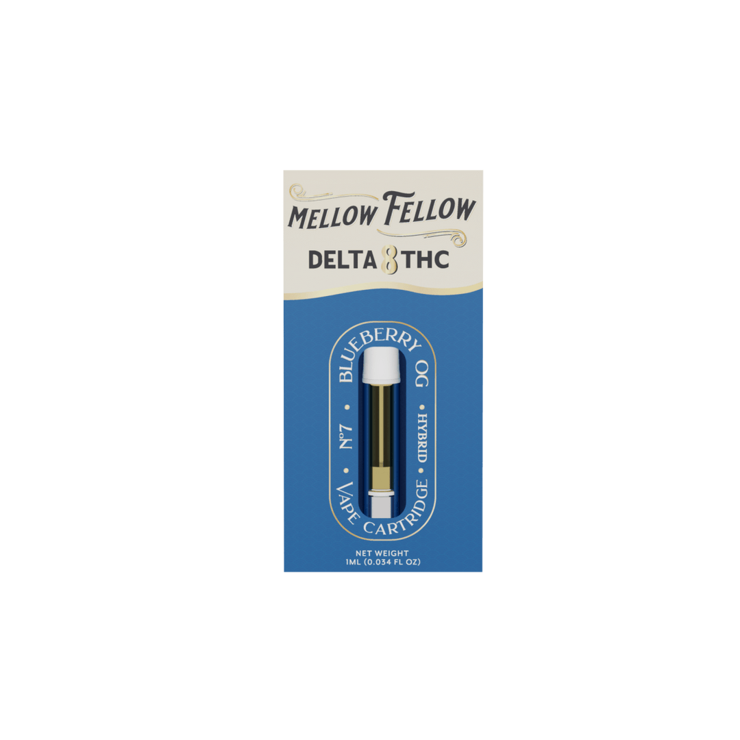 Delta 8 1ml Vape Cartridge - Blueberry OG (Hybrid)