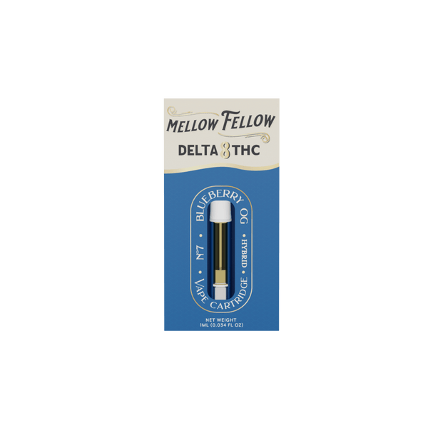 Delta 8 1ml Vape Cartridge - Blueberry OG (Hybrid)