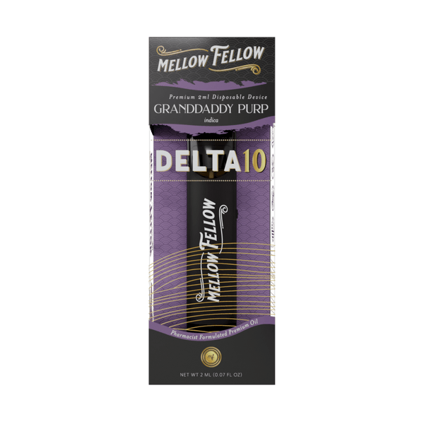 Delta 10 Premium 2ml Disposable Vape - Granddaddy Purp (Indica)