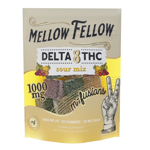 Delta 8 THC M-Fusions Sour Mix Gummies 20ct 1000mg