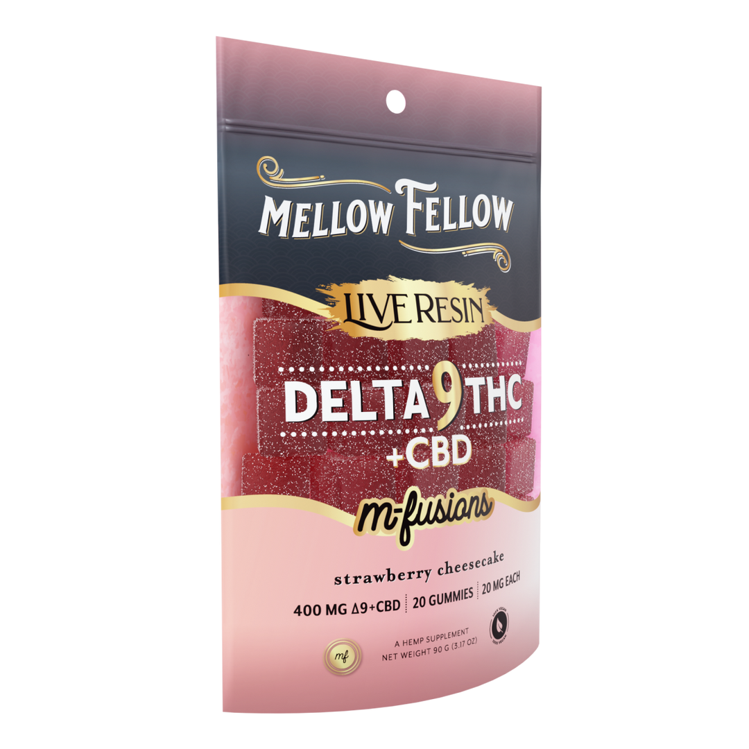 Delta 9 Live Resin Edibles 400mg - Strawberry Cheesecake