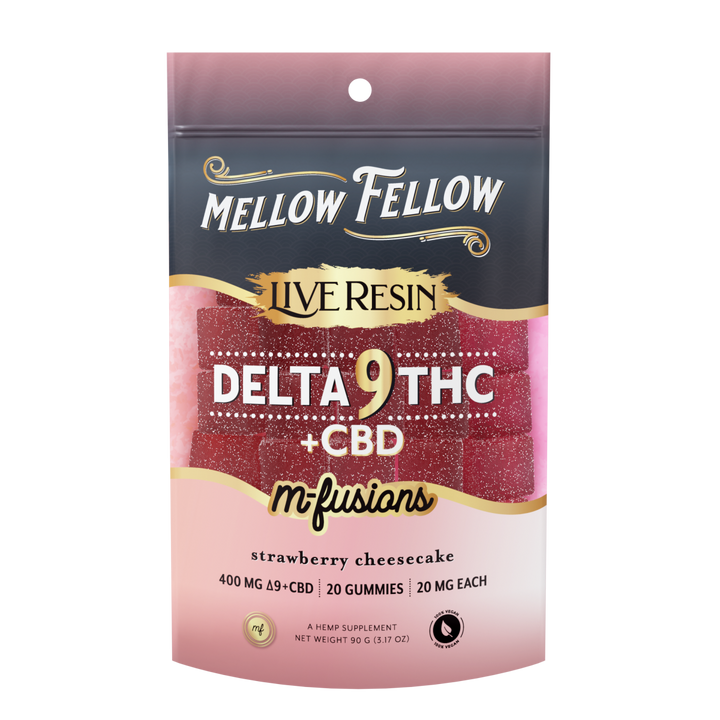 Delta 9 Live Resin Edibles 400mg - Strawberry Cheesecake