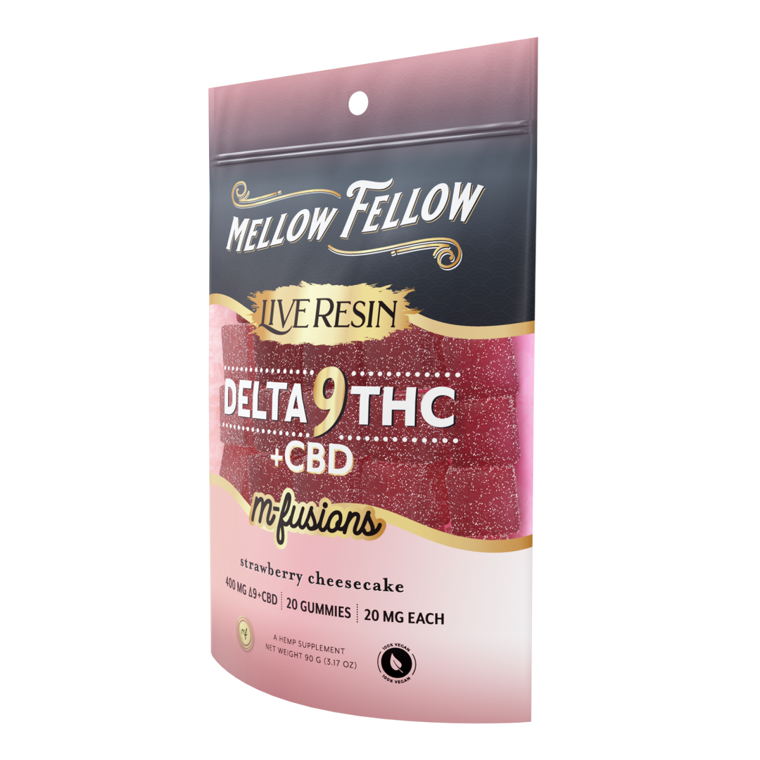 Delta 9 Live Resin Edibles 400mg - Strawberry Cheesecake