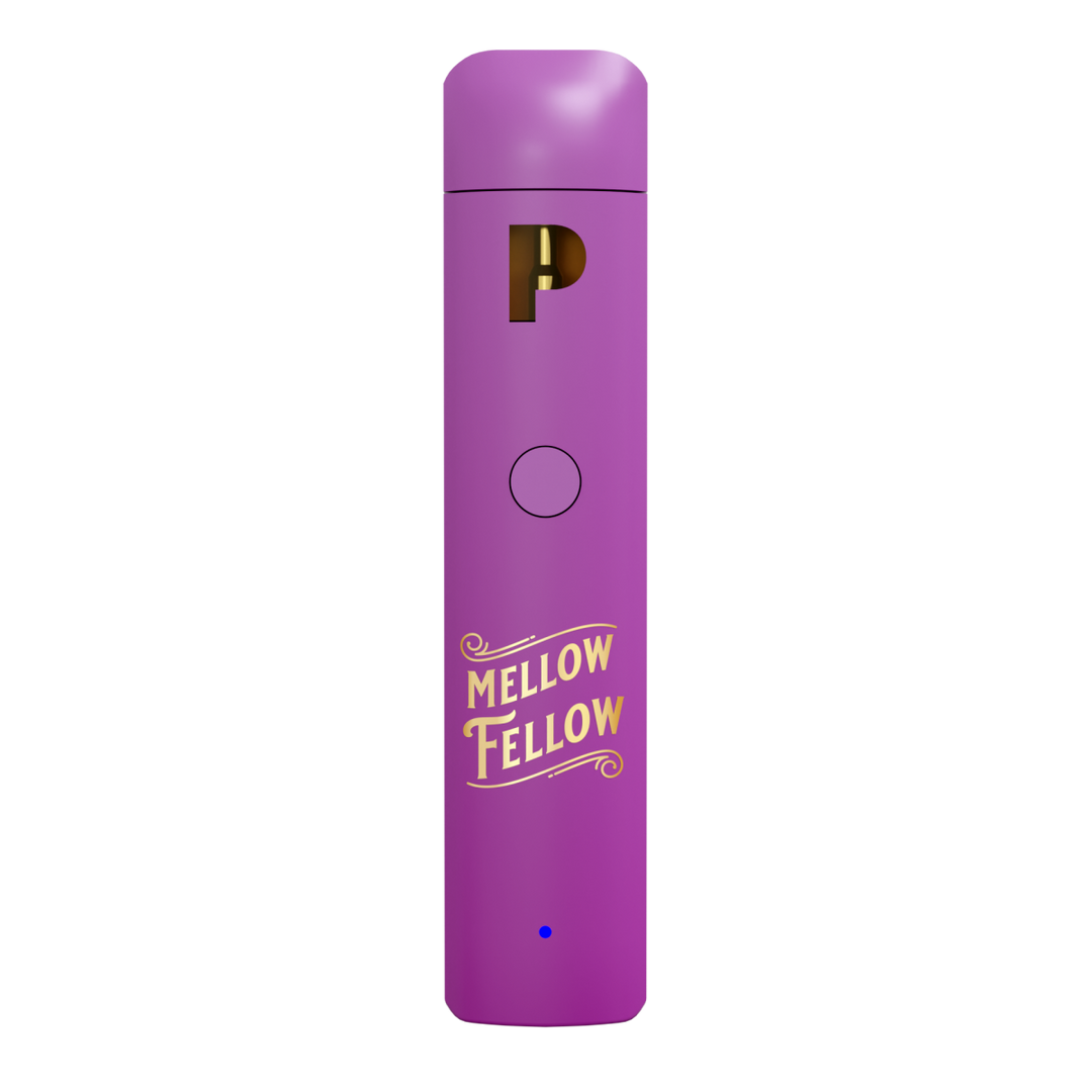 THCp 0.5g Disposable Vape - Granddaddy Purp (Indica) - Mellow Fellow