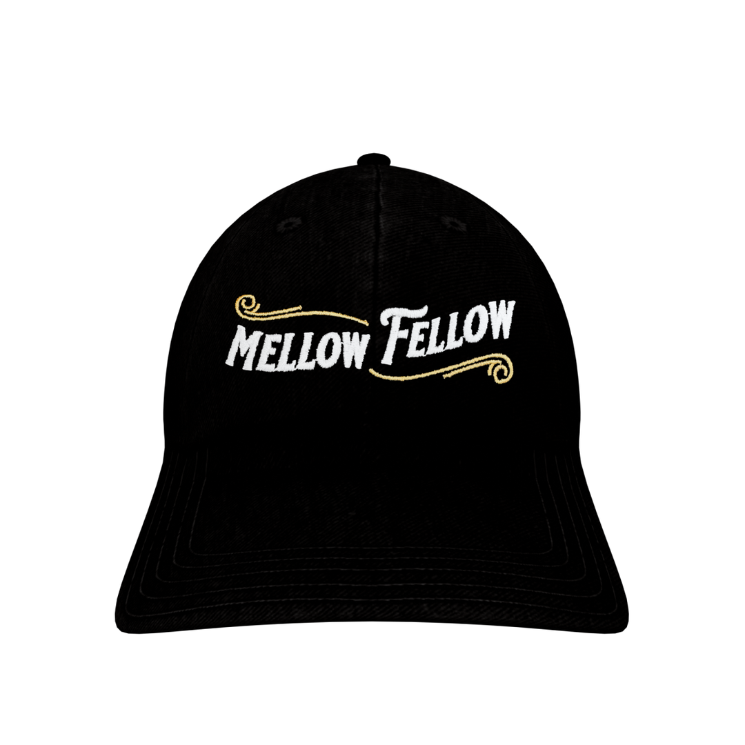 Mellow Fellow Black Dad Hat - Mellow Fellow