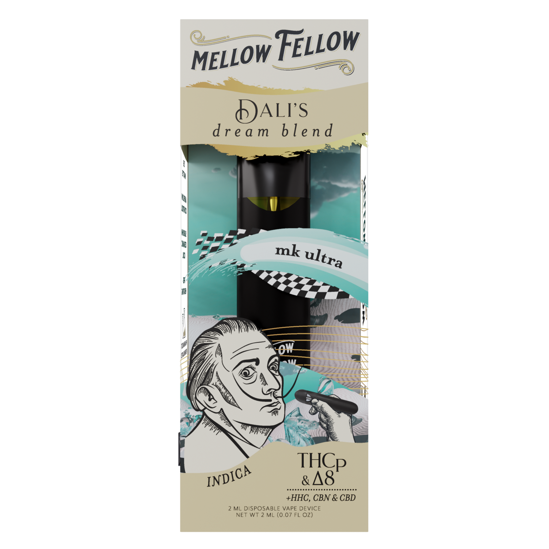 Mellow Fellow Dali's Dream Blend 2ml Disposable Vape MK Ultra