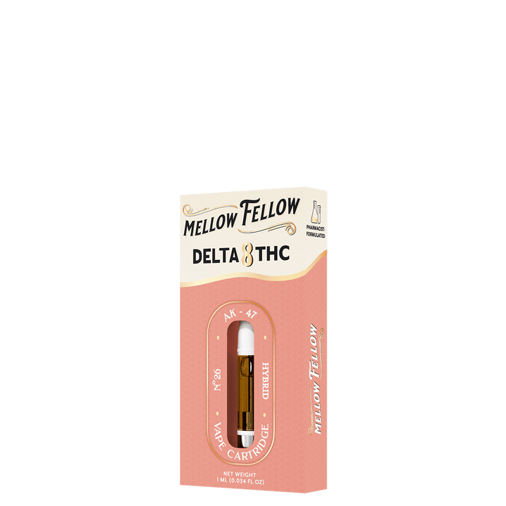 Delta 8 1ml Vape Cartridge - AK - 47 (Hybrid) - Mellow Fellow