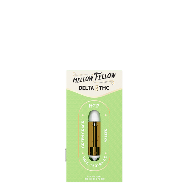 Delta 8 1ml Vape Cartridge - Green Crack (Sativa)