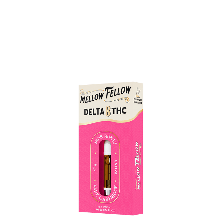 Delta 8 1ml Vape Cartridge - Pink Runtz (Sativa) - Mellow Fellow