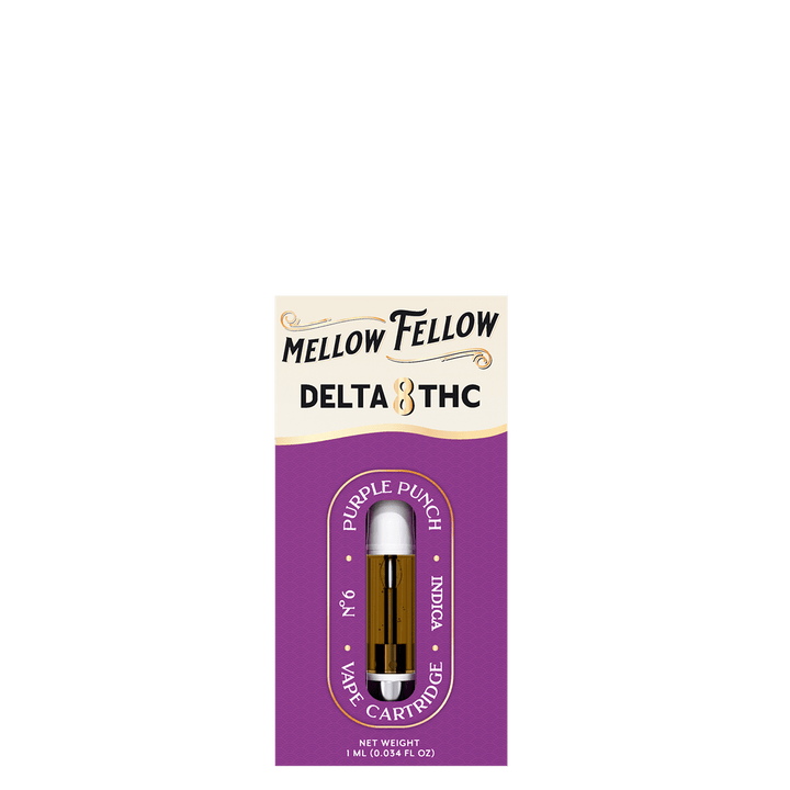 Delta 8 1ml Vape Cartridge - Purple Punch (Indica) - Mellow Fellow