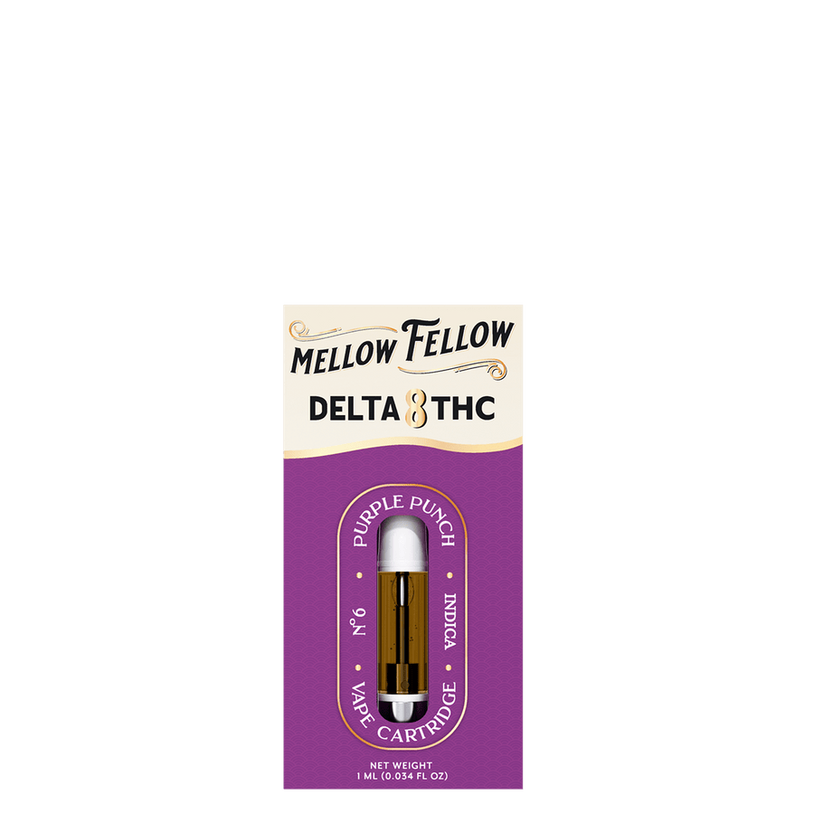 Delta 8 1ml Vape Cartridge - Purple Punch (Indica) - Mellow Fellow