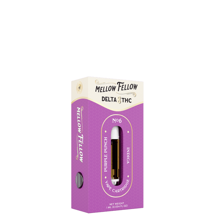 Delta 8 1ml Vape Cartridge - Purple Punch (Indica) - Mellow Fellow
