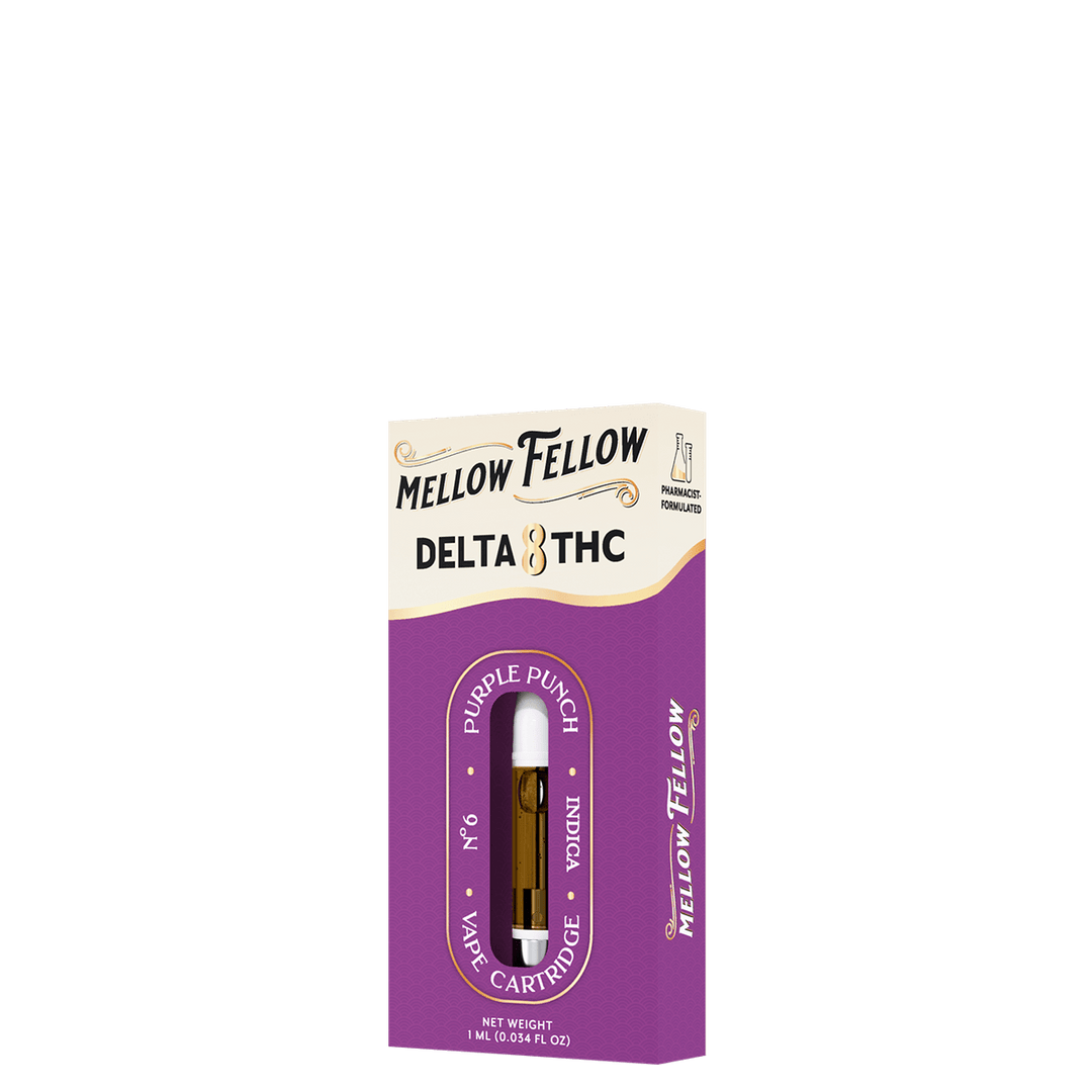 Delta 8 1ml Vape Cartridge - Purple Punch (Indica) - Mellow Fellow