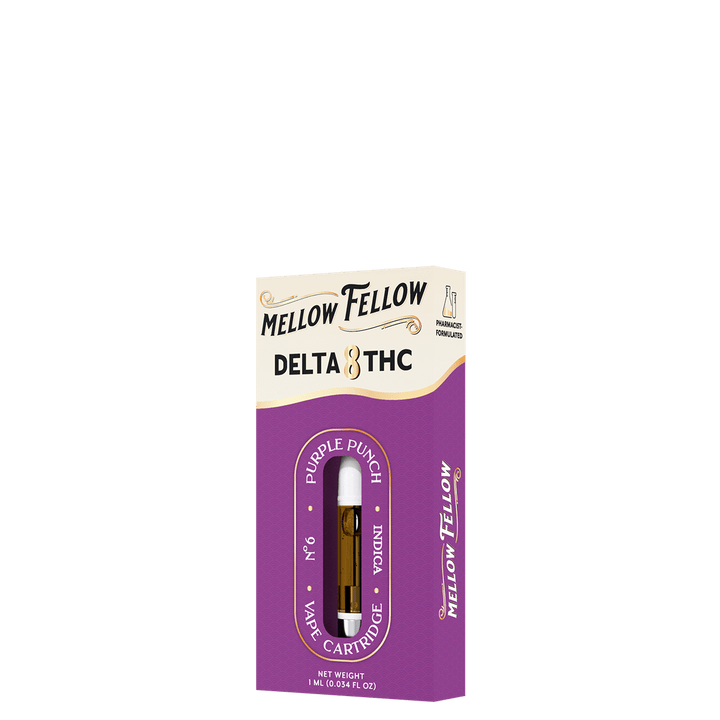 Delta 8 1ml Vape Cartridge - Purple Punch (Indica) - Mellow Fellow