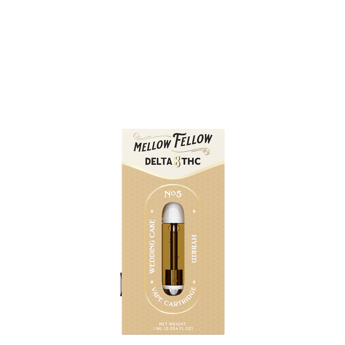 Delta 8 1ml Vape Cartridge - Wedding Cake (Hybrid) - Mellow Fellow Delta 8 1ml Vape Cartridge - Wedding Cake (Hybrid) - Mellow Fellow