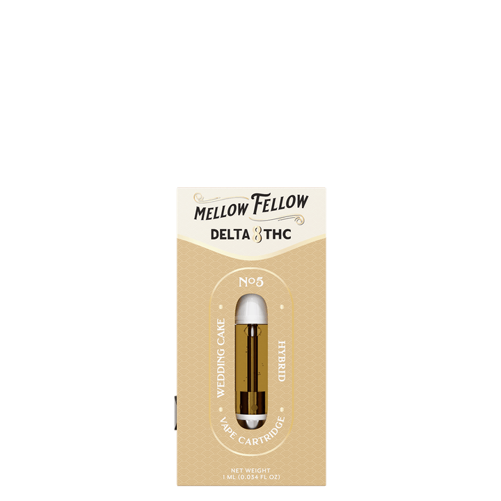 Delta 8 1ml Vape Cartridge - Wedding Cake (Hybrid) - Mellow Fellow