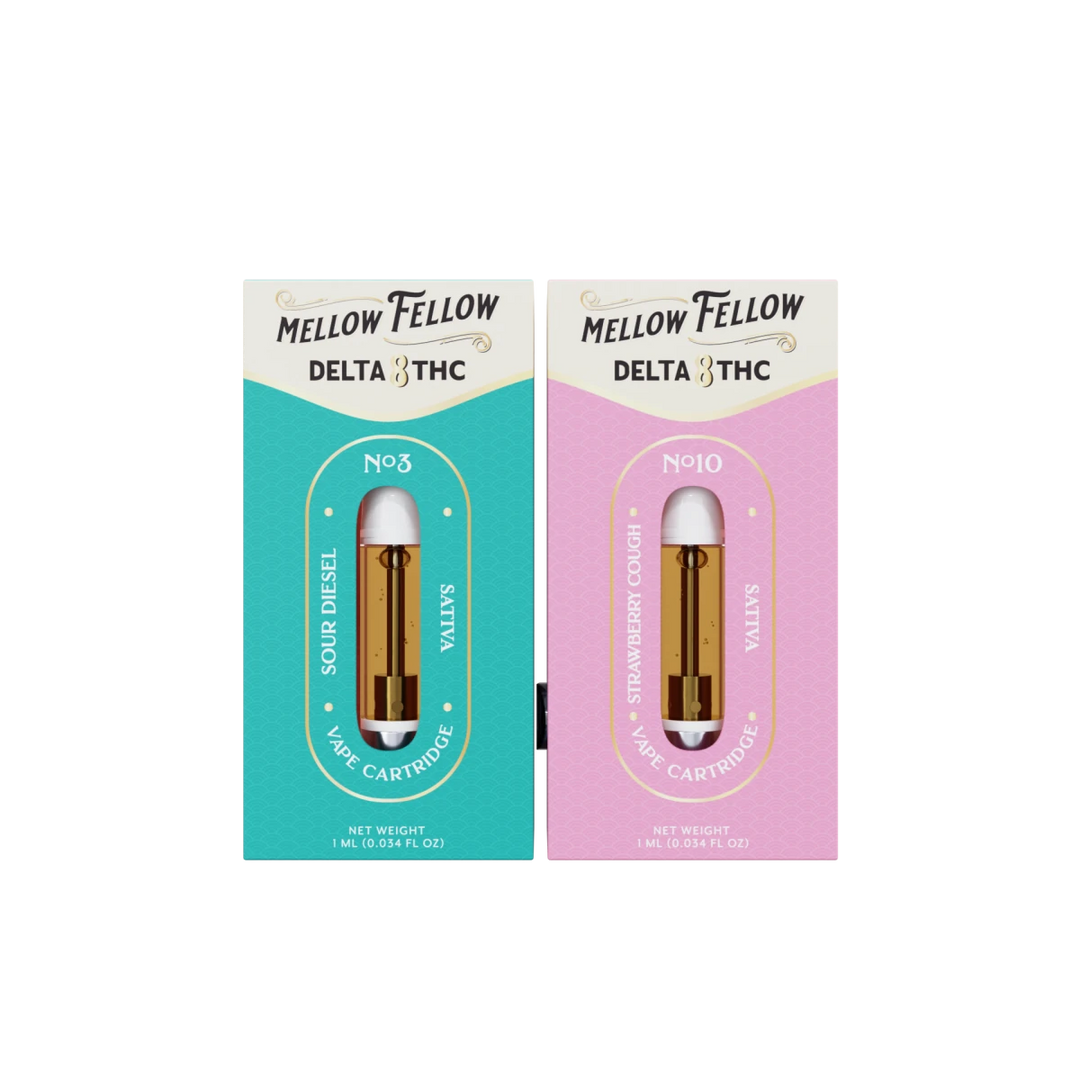 Delta 8 1ml Vape Cartridge Bundle (2 Pack) | Sativa