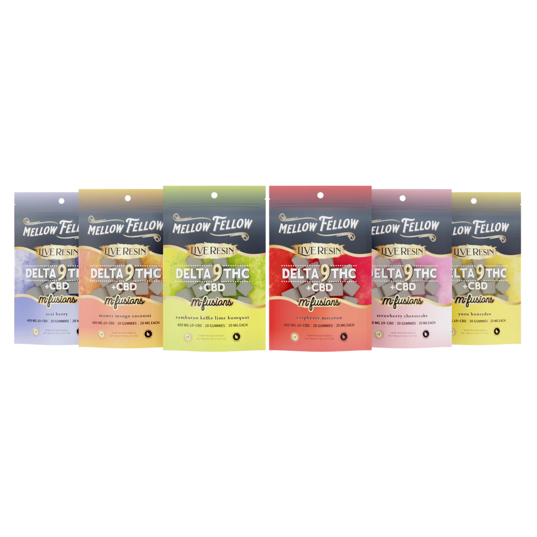 BYOB - New Exotic Flavors - Delta 9 Live Resin Edibles 400mg Bundle (3 Pack) - Mellow Fellow