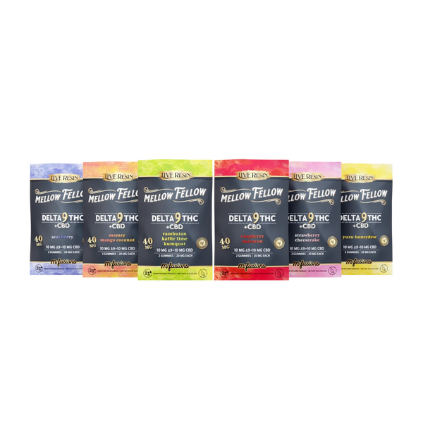 Delta 9 Live Resin Gummies 40mg 2 ct. - 6 Pack Sampler
