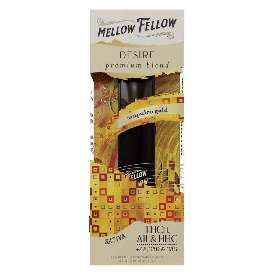 Desire Blend 2ml Disposable Vape - Acapulco Gold (Sativa) - Mellow Fellow