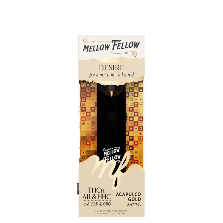 Desire Blend 2ml Disposable Vape - Acapulco Gold (Sativa) - Mellow Fellow