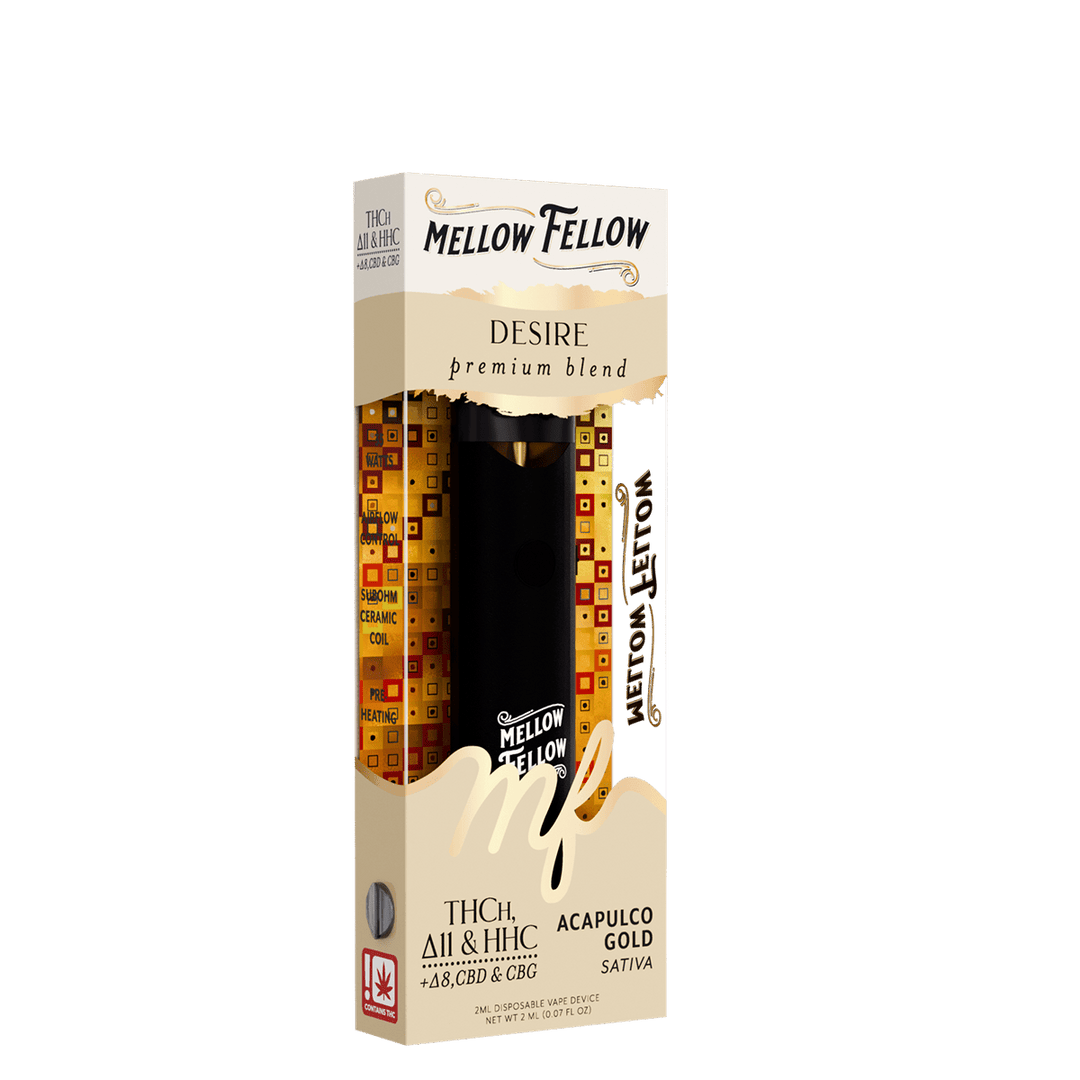 Desire Blend 2ml Disposable Vape - Acapulco Gold (Sativa) - Mellow Fellow