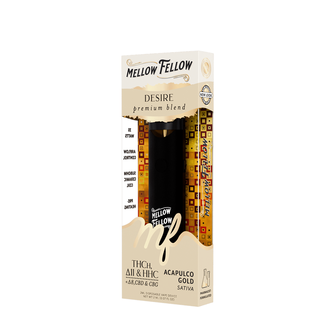 Desire Blend 2ml Disposable Vape - Acapulco Gold (Sativa) - Mellow Fellow