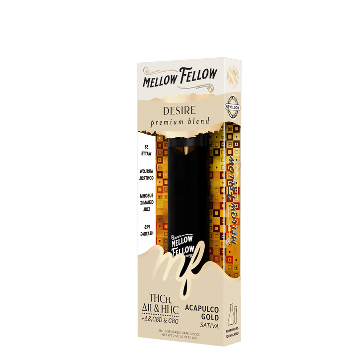 Desire Blend 2ml Disposable Vape - Acapulco Gold (Sativa) - Mellow Fellow