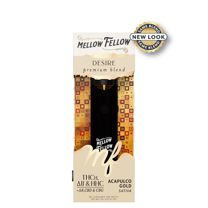 Desire Blend 2ml Disposable Vape - Acapulco Gold (Sativa) - Mellow Fellow