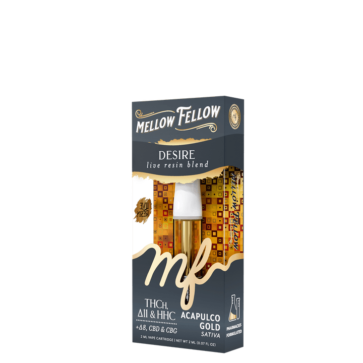 Desire Blend 2ml Live Resin Vape Cartridge - Acapulco Gold (Sativa) - Mellow Fellow