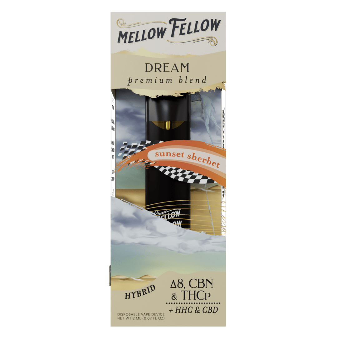 Dream Blend 2ml Disposable Vape - Sunset Sherbet (Hybrid) - Mellow Fellow