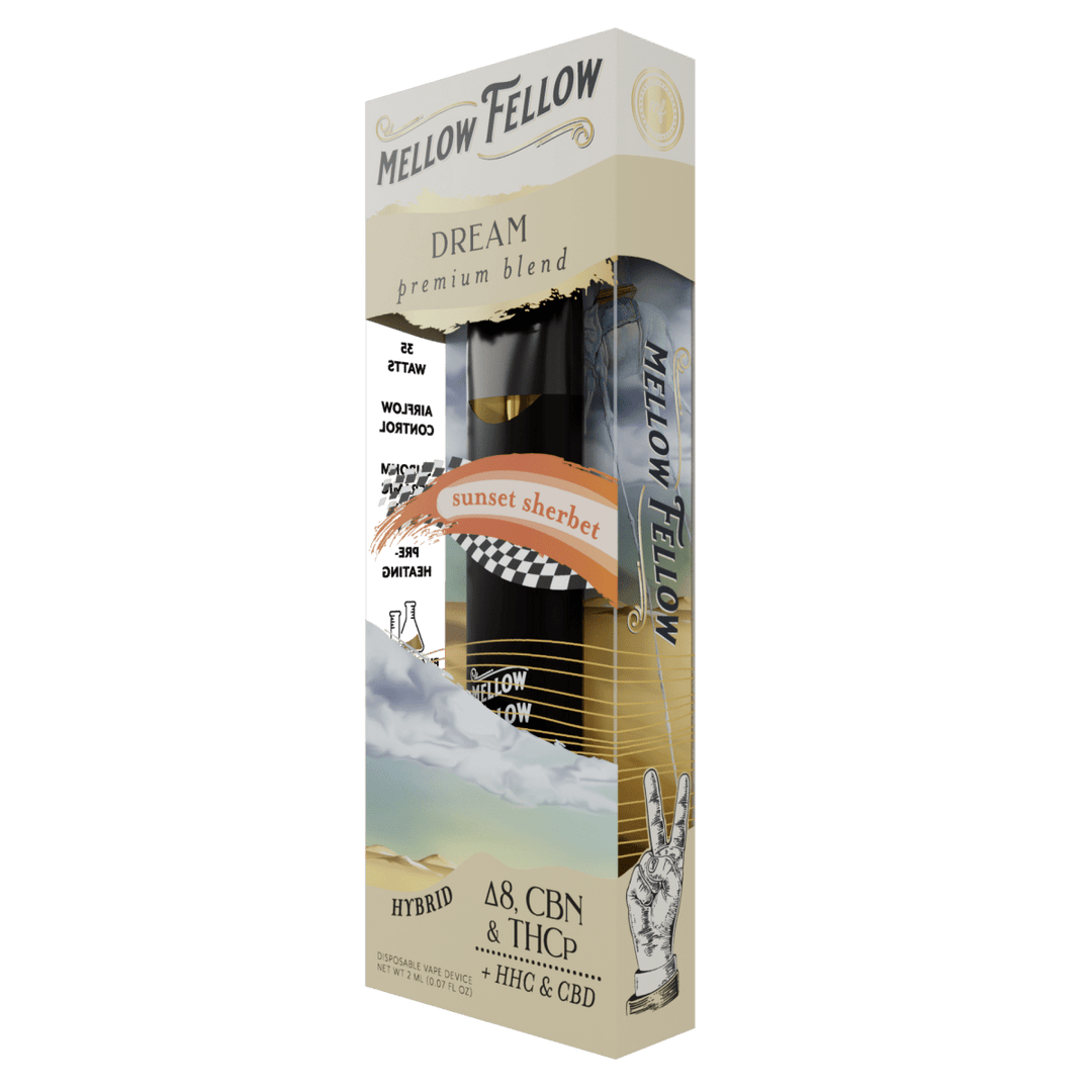 Dream Blend 2ml Disposable Vape - Sunset Sherbet (Hybrid) - Mellow Fellow