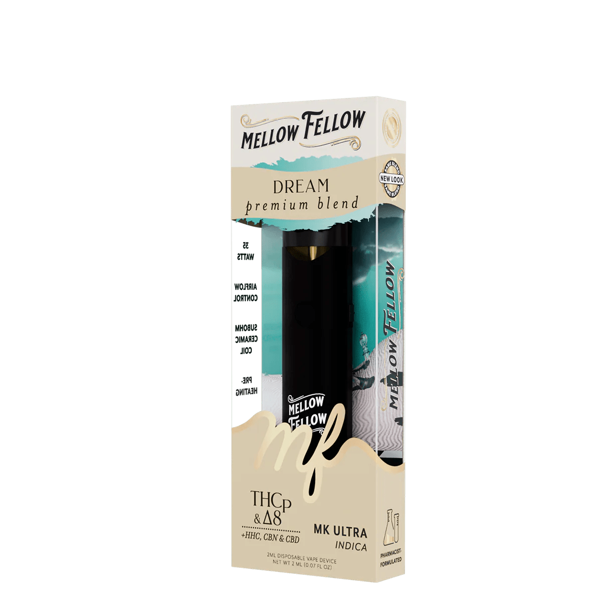 Dream Blend 2ml Disposable Vape - MK Ultra (Indica) - Mellow Fellow Dream Blend 2ml Disposable Vape - MK Ultra (Indica) - Mellow Fellow