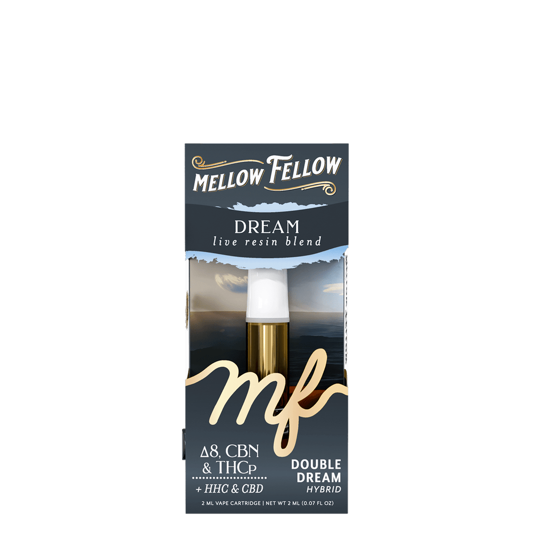 Dream Blend 2ml Live Resin Vape Cartridge - Double Dream (Hybrid) - Mellow Fellow