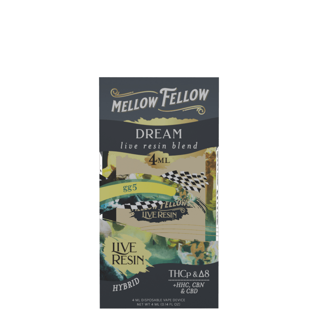 Dream Blend 4ml Live Resin Disposable Vape - GG5 (Hybrid) - Mellow Fellow