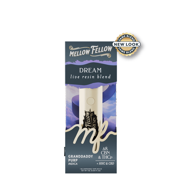 Dream Blend - Live Resin 1ml Disposable Vape - Granddaddy Purp (Indica)