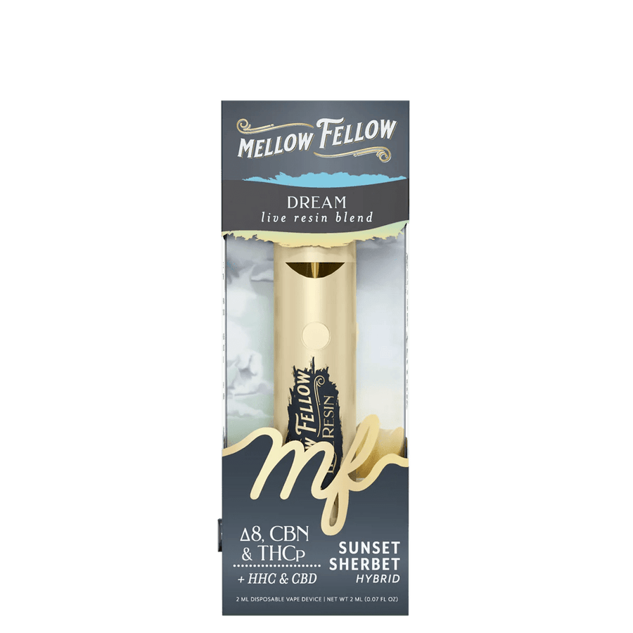 Dream Blend 2ml Live Resin Disposable Vape - Sunset Sherbet (Hybrid) - Mellow Fellow