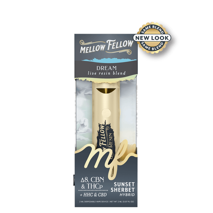 Dream Blend 2ml Live Resin Disposable Vape - Sunset Sherbet (Hybrid) - Mellow Fellow