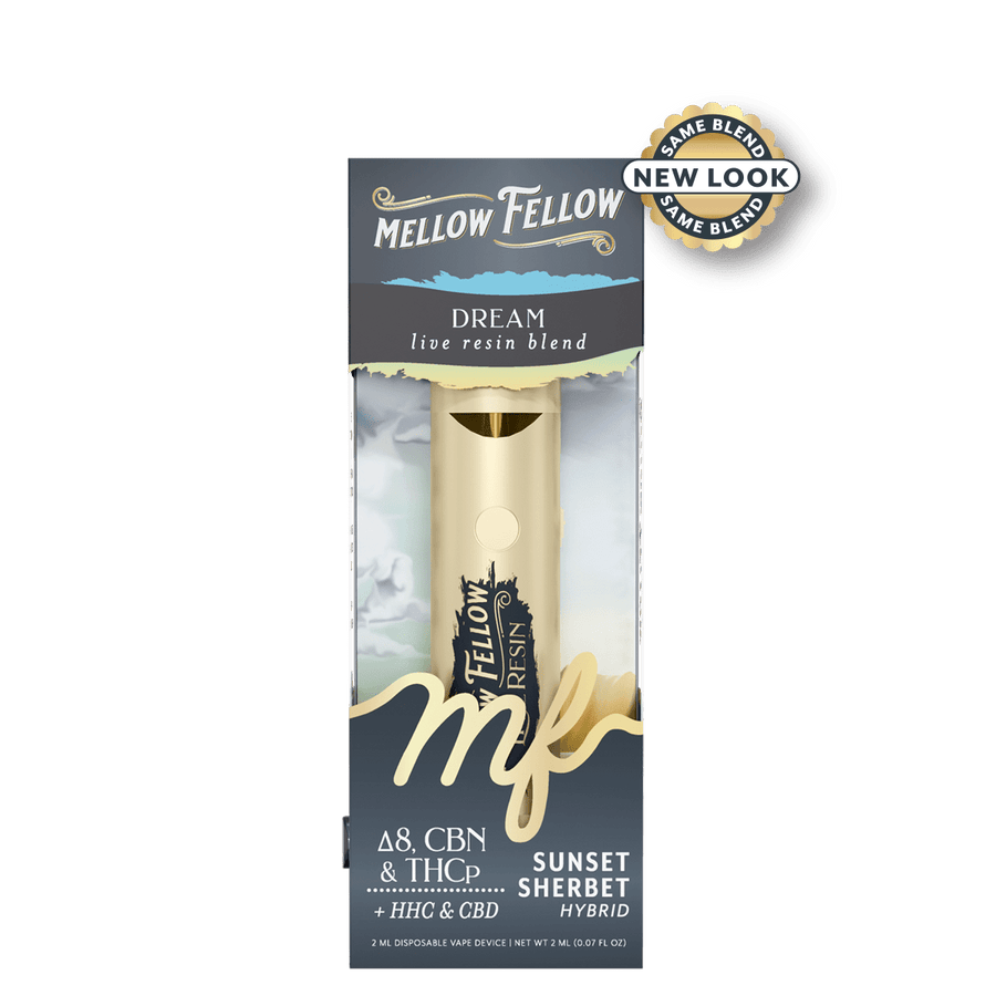 Dream Blend 2ml Live Resin Disposable Vape - Sunset Sherbet (Hybrid) - Mellow Fellow