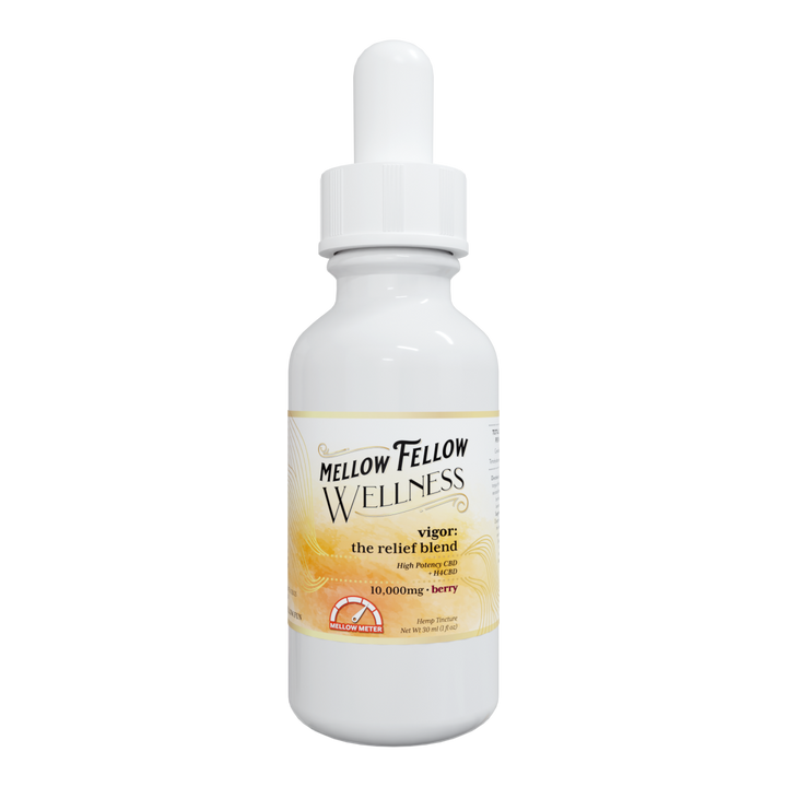 Wellness Tincture - Vigor: The Relief Blend - Berry - 10,000mg - Mellow Fellow