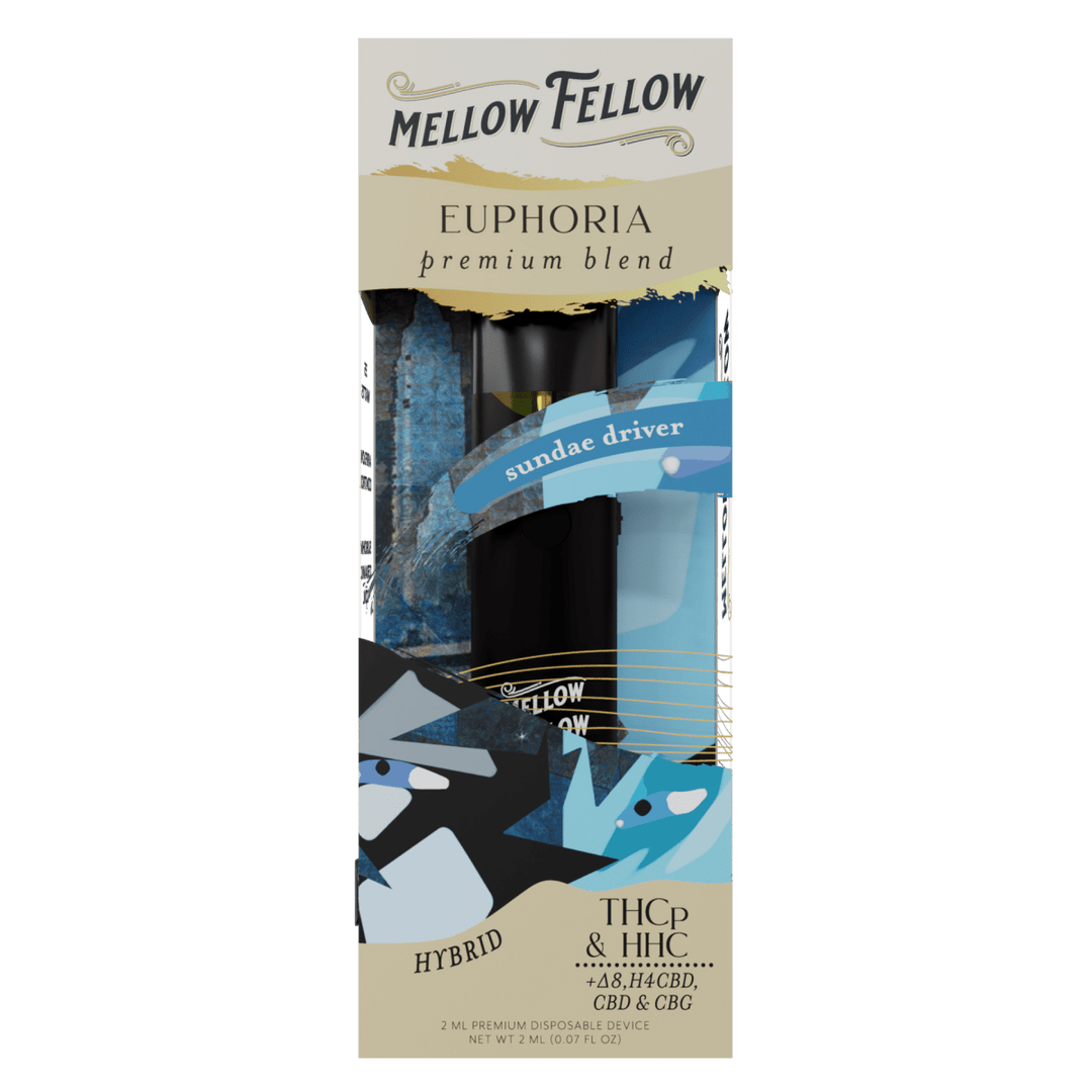 Euphoria Blend 2ml Disposable Vape - Sundae Driver (Hybrid) - Mellow Fellow