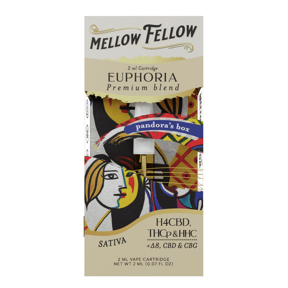 Euphoria Blend 2ml Vape Cartridge - Pandora's Box (Sativa) - Mellow Fellow