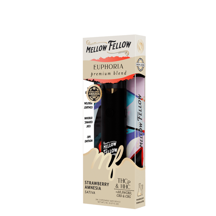 Euphoria Blend 2ml Disposable Vape - Strawberry Amnesia (Sativa)