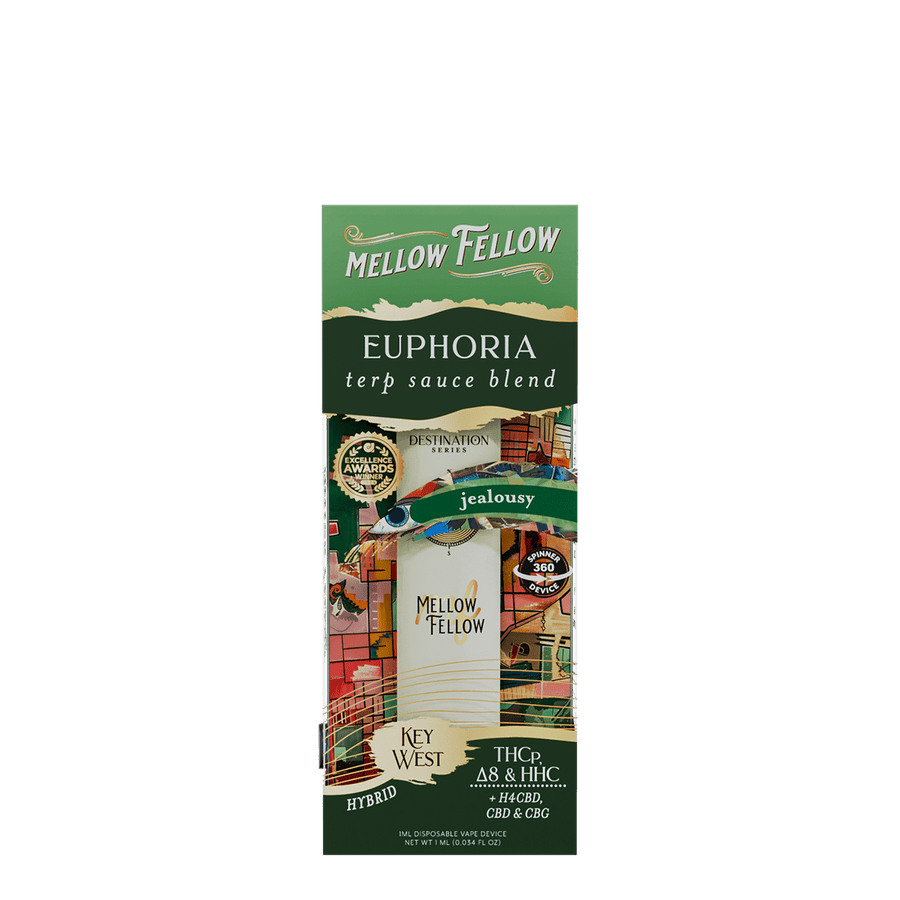 Euphoria Blend - Terp Sauce 1ml Disposable Spinner Vape - Jealousy (Hybrid) - Mellow Fellow